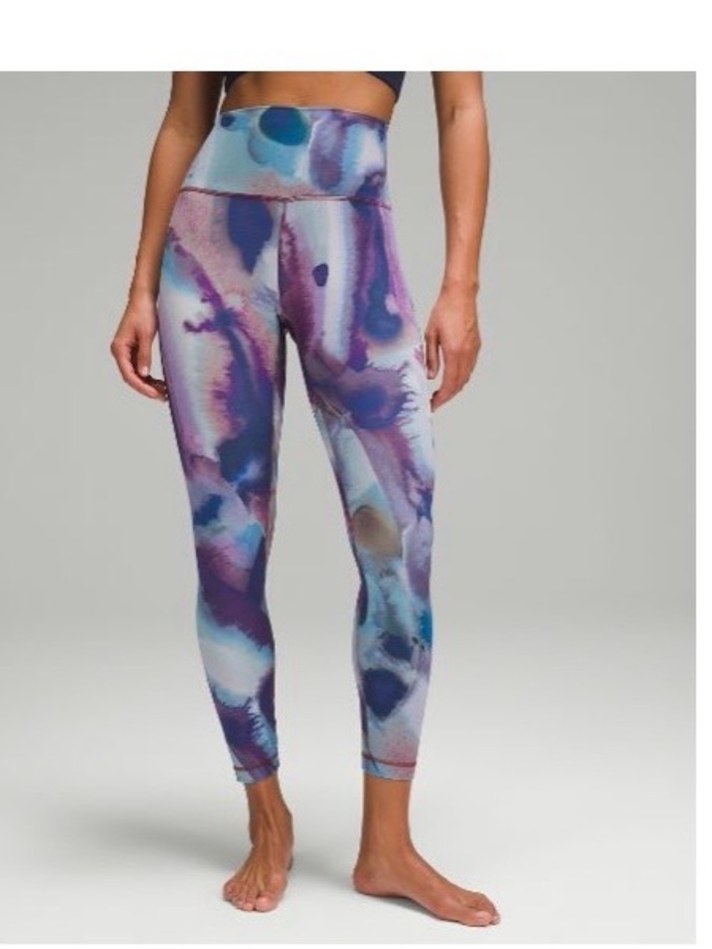 lululemon athletica High-Rise Watercolor Print Leggings - Purple/Blue